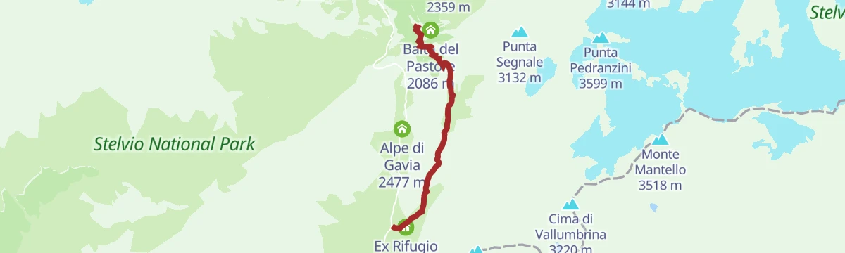 Route map: Stelvio Natural Trail: Dos Bolon